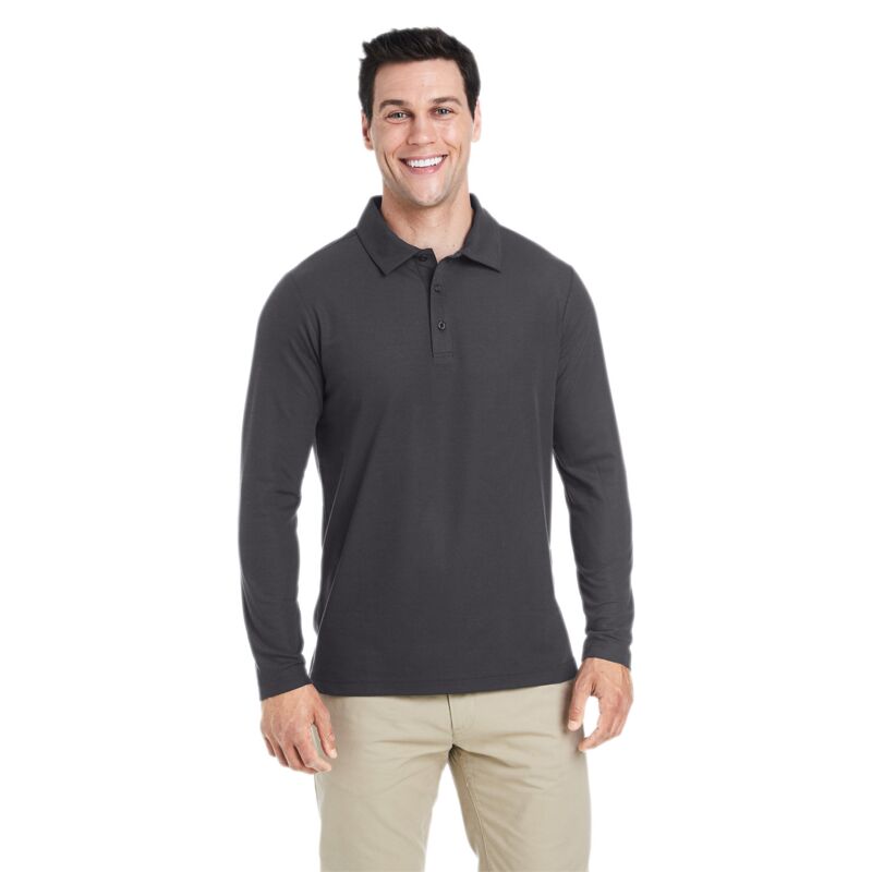 Men's Fusion ChromaSoft™ Long-Sleeve Pique Polo Thumbnail