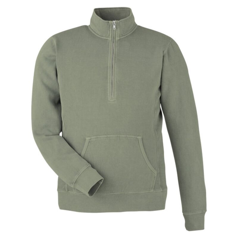 Unisex Pigment Dyed Fleece Quarter-Zip Thumbnail