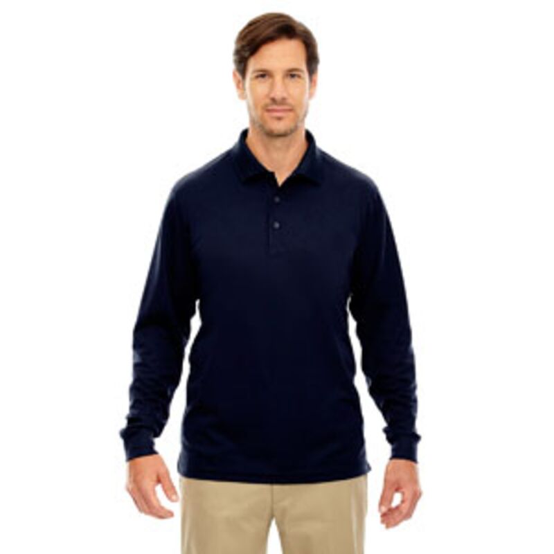 Men's Tall Pinnacle Performance Long-Sleeve Piqué Polo Thumbnail