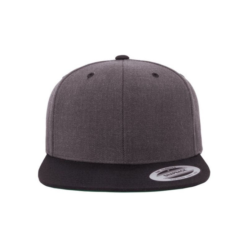 Adult Flat Visor Classic Two-Tone Snapback Cap Thumbnail