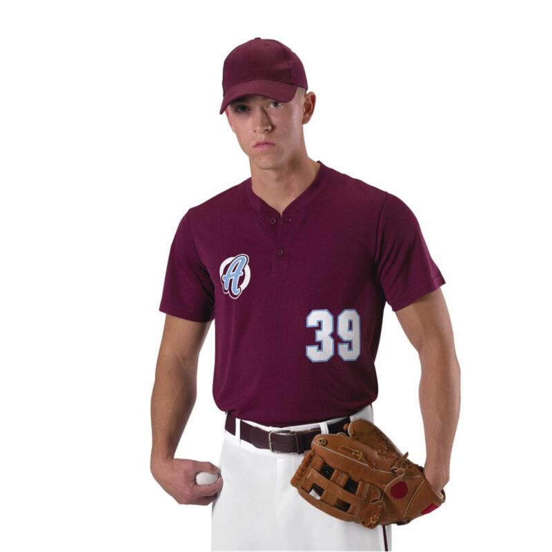 Men's Baseball Two Button Henley Jersey Thumbnail