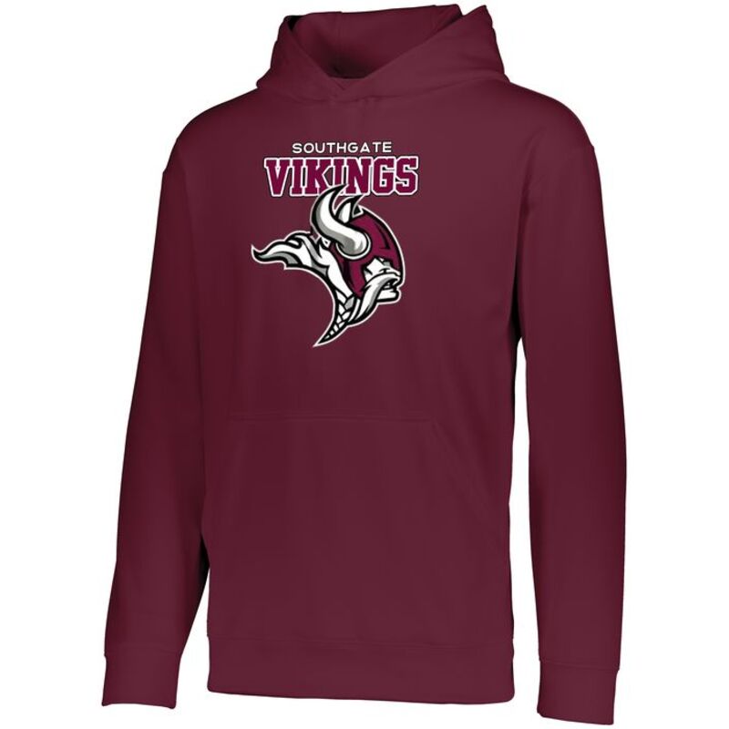 Youth Wicking  Fleece Hoodie NAME AND # Thumbnail